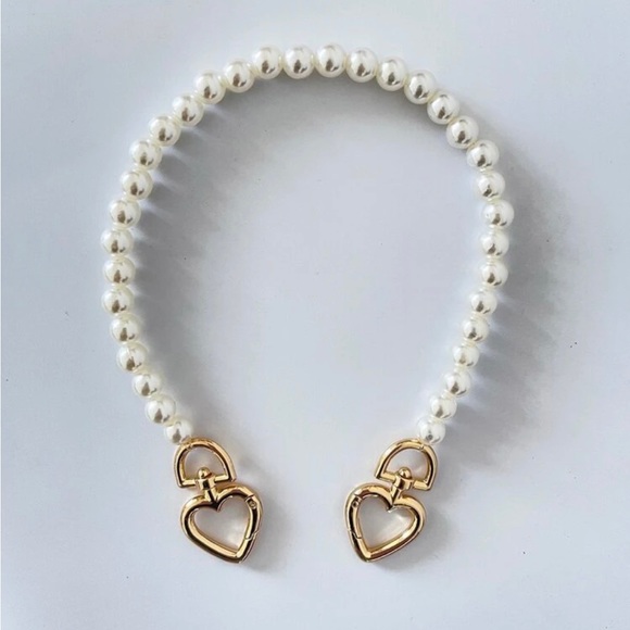 Heart & Faux Pearl Bag Charm - Picture 5 of 6